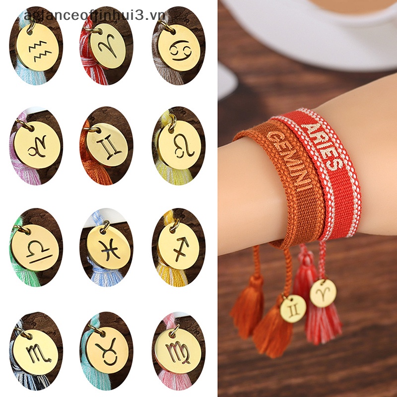 Vòng Tay Dây Bện Phối Tua Rua Dễ Điều Chỉnh Thời Trang Cho Bạn Gái