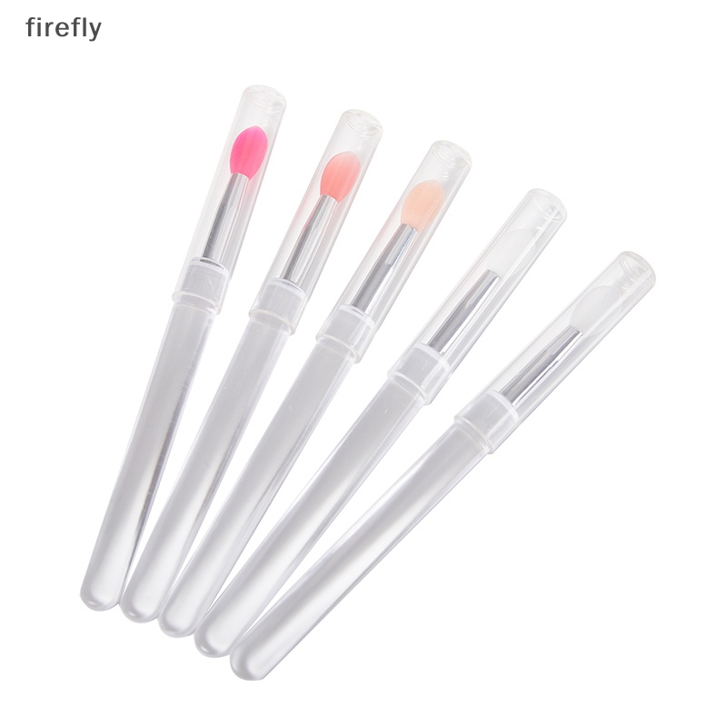 Set 2 Cọ Tô Son Bóng Bằng Silicone Kèm Nắp Đậy Chống Bụi