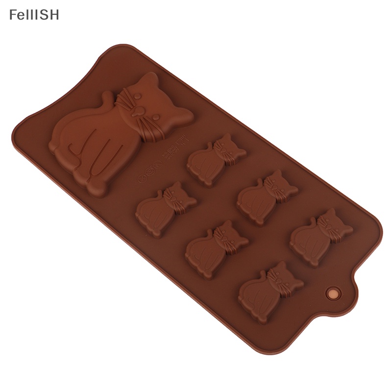 1 Khuôn Làm Bánh 7 Ngăn Hình Mèo Dễ Thương DIY 439br