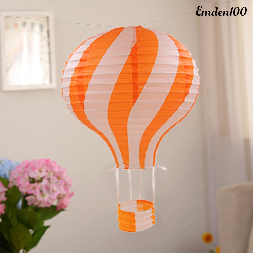 Lồng Đèn Giấy 30cm Họa Tiết Sọc Dùng Để Trang Trí Tiệc