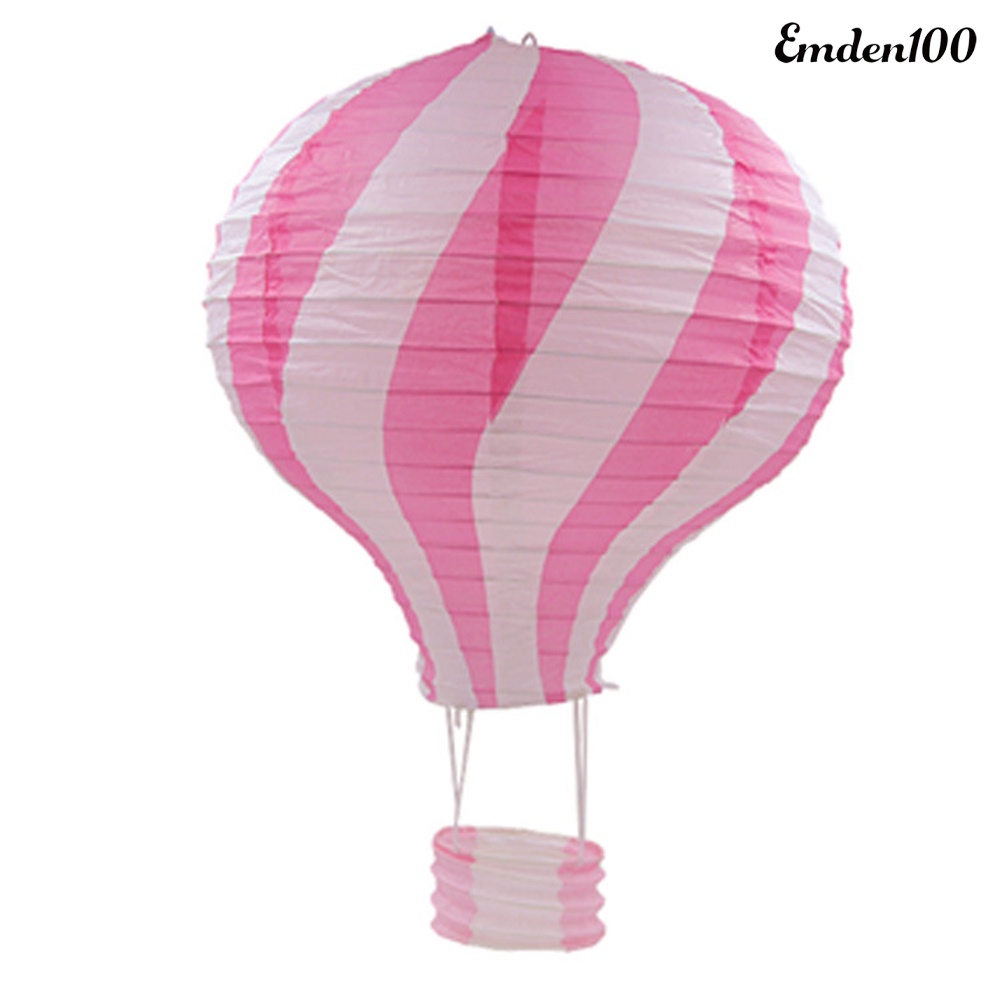 Lồng Đèn Giấy 30cm Họa Tiết Sọc Dùng Để Trang Trí Tiệc