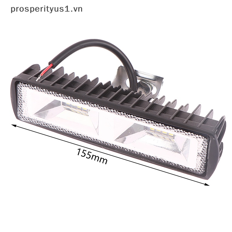 Đèn Pha LED 16 Bóng 48W 9-36V Chuyên Dụng Cho Xe Hơi / Xe Tải / Tàu Thuyền