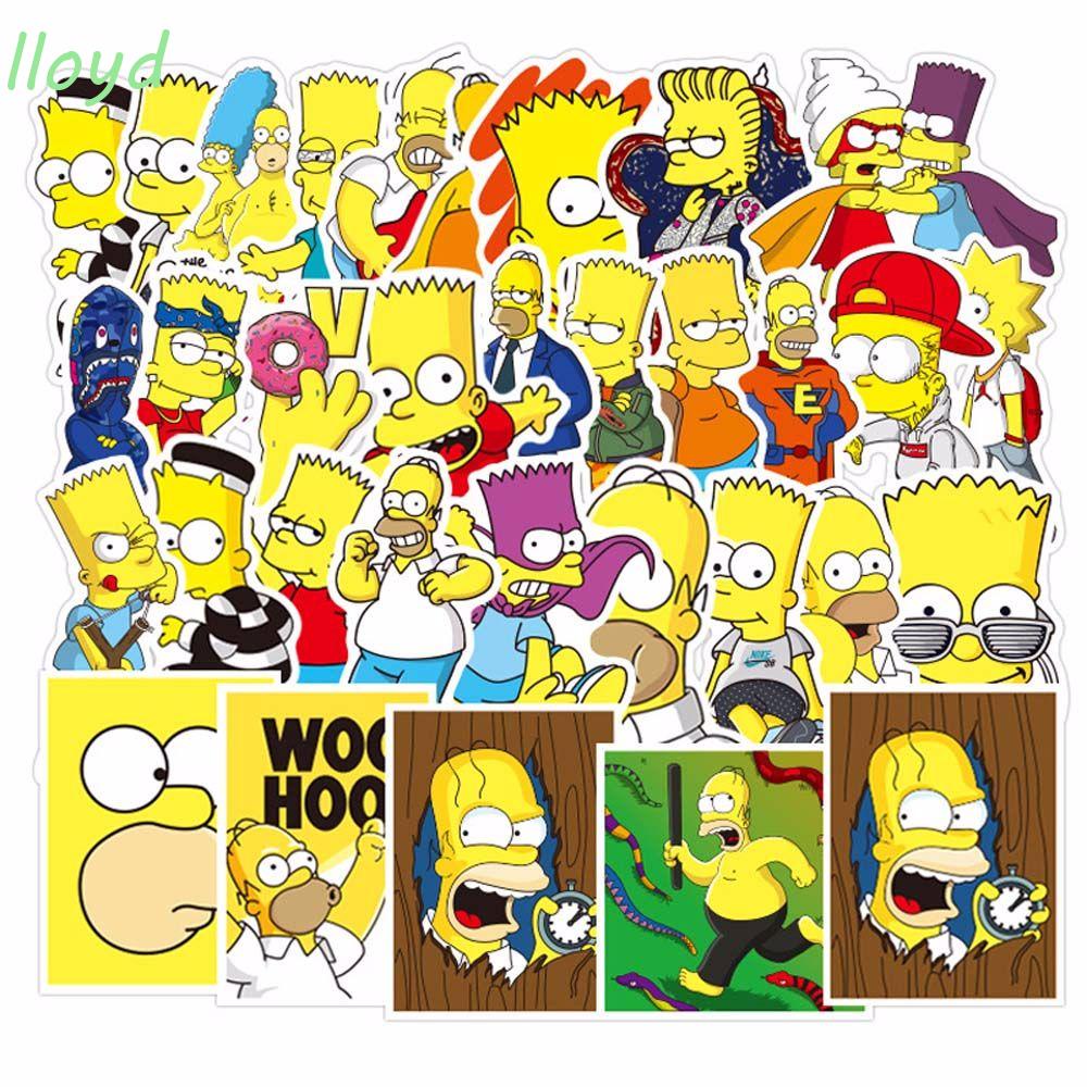 Lloyd Nhãn Dán Trang Trí Xe Hơi Họa Tiết Simpson Vui Nhộn Chống Thấm Nước
