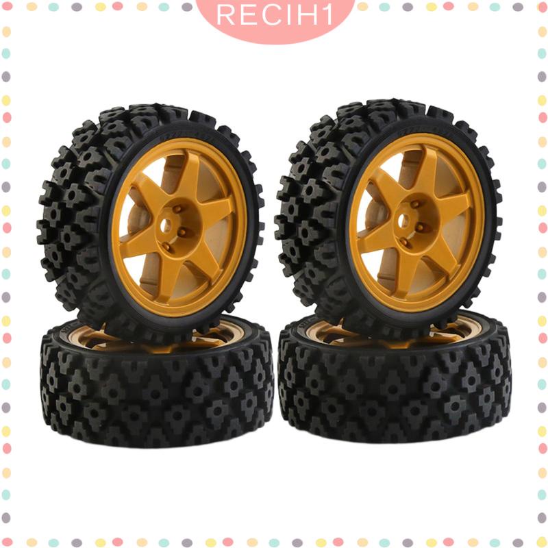Set 4 Bánh Xe Cao Su 12mm Dành Cho Xe Hơi Điều Khiển Từ Xa TT02 XV-01 1: 10