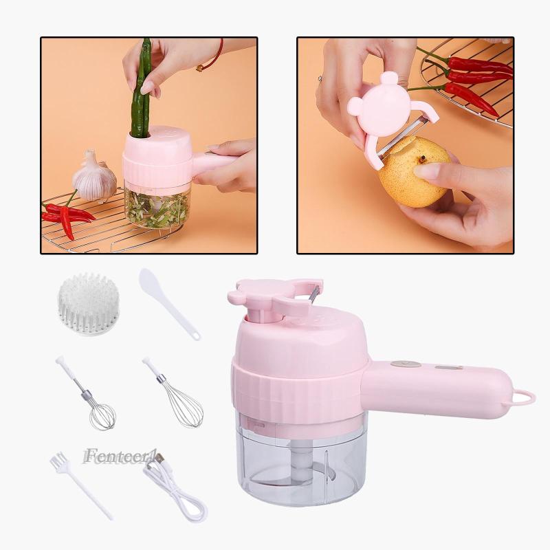 [Fenteer1] Máy Xay Thịt / Rau Củ Quả Mini Bằng Điện