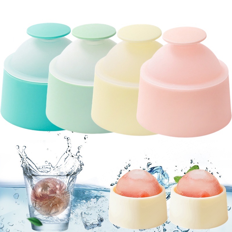 Khuôn Làm Đá / Đá Viên / Cà Phê Icy Có Nắp Tái Sử Dụng Tiện Lợi