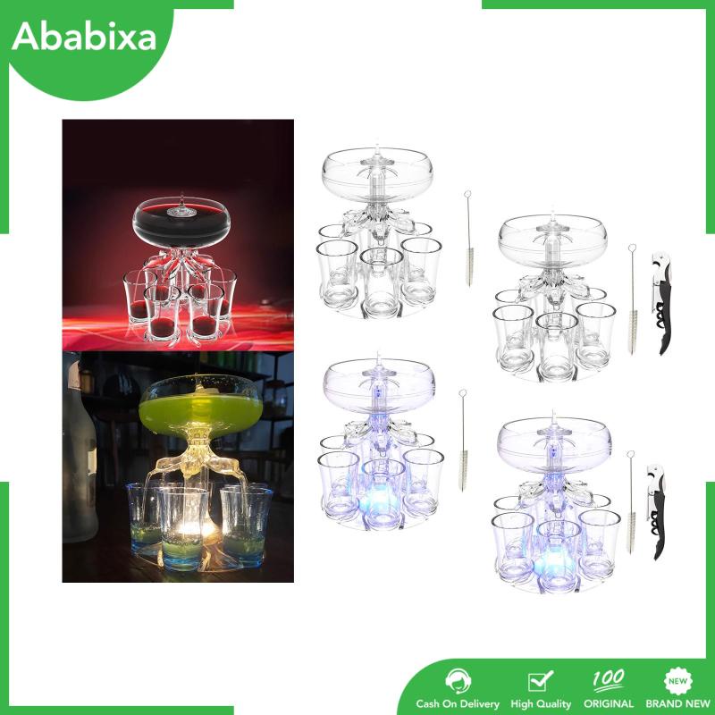 Set 6 Bình Đựng Cocktail Bằng Thủy Tinh Trong Suốt Tái Sử Dụng Được