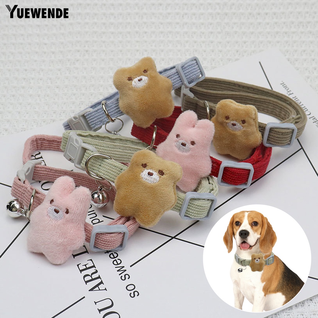 Yếm Đeo Cổ Bằng Vải Nhung Chống Cắn Thoáng Khí Thoải Mái Họa Tiết Hoạt Hình Cho Thú Cưng