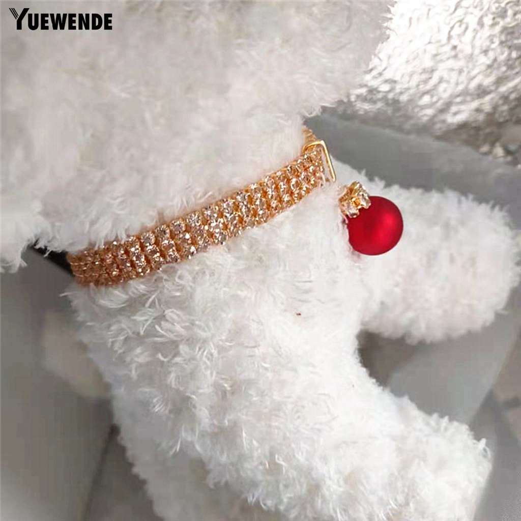 Vòng Cổ Thoáng Khí Đính Đá Lấp Lánh Dành Cho Thú Cưng YQ.E