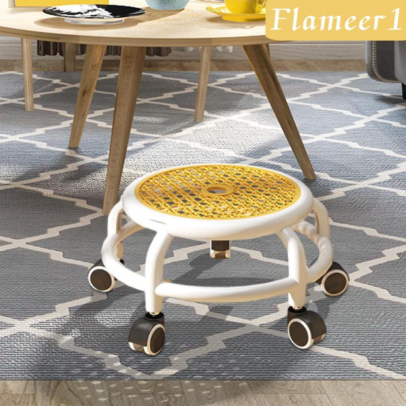 [Flameameer1] Ghế Xoay Mini Có Bánh Xe Di Chuyển Thoải Mái Cho Thư Viện Văn Phòng