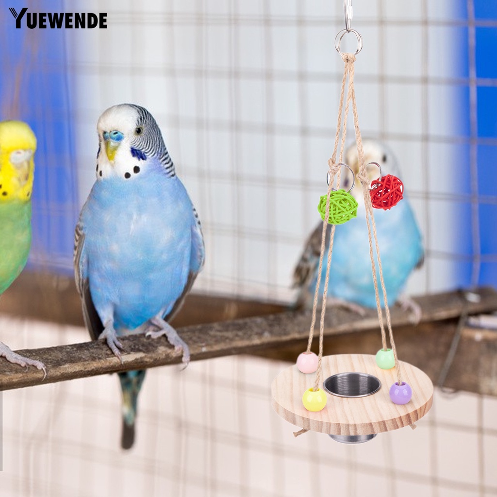 Đĩa Đựng Thức Ăn Bằng Thép Không Gỉ Nhiều Màu Sắc Cho Chim Cảnh