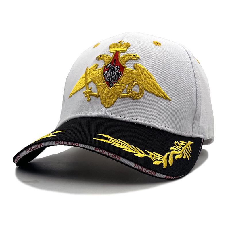 Mũ Lưỡi Trai Thêu Hình Cờ Nga Màu Vàng Có Thể Điều Chỉnh Độ Dài