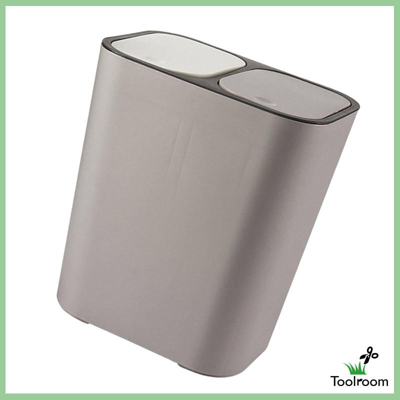 Thùng Rác Tái Sử Dụng Được 15 Lít Và Khô Màu Trắng Cho Nhà Bếp