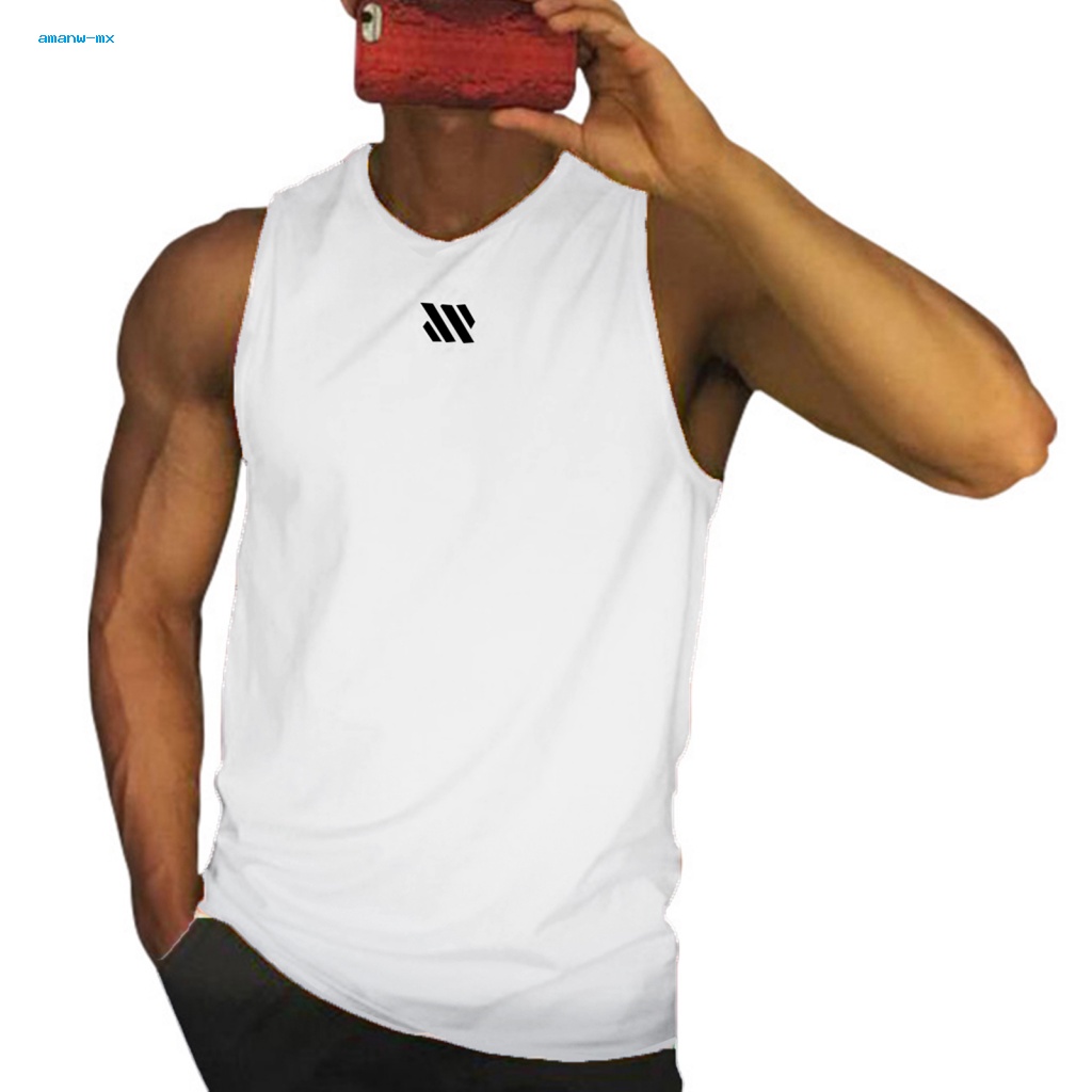 Am * Đàn Ông Mùa Hè Áo Ba Lỗ Màu Rắn