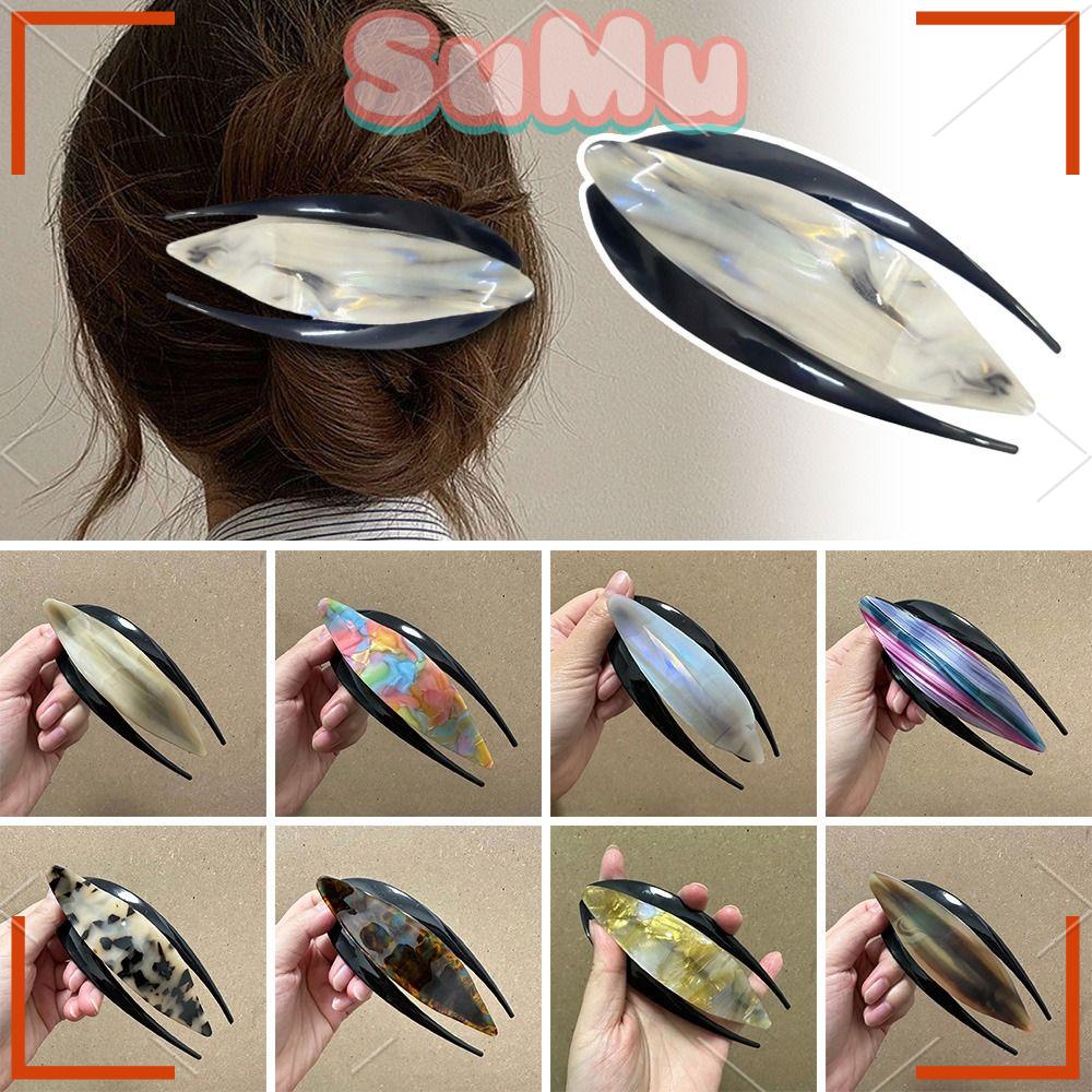 Kẹp Tóc Cố Định Bằng Nhựa Acetate Cho Nữ