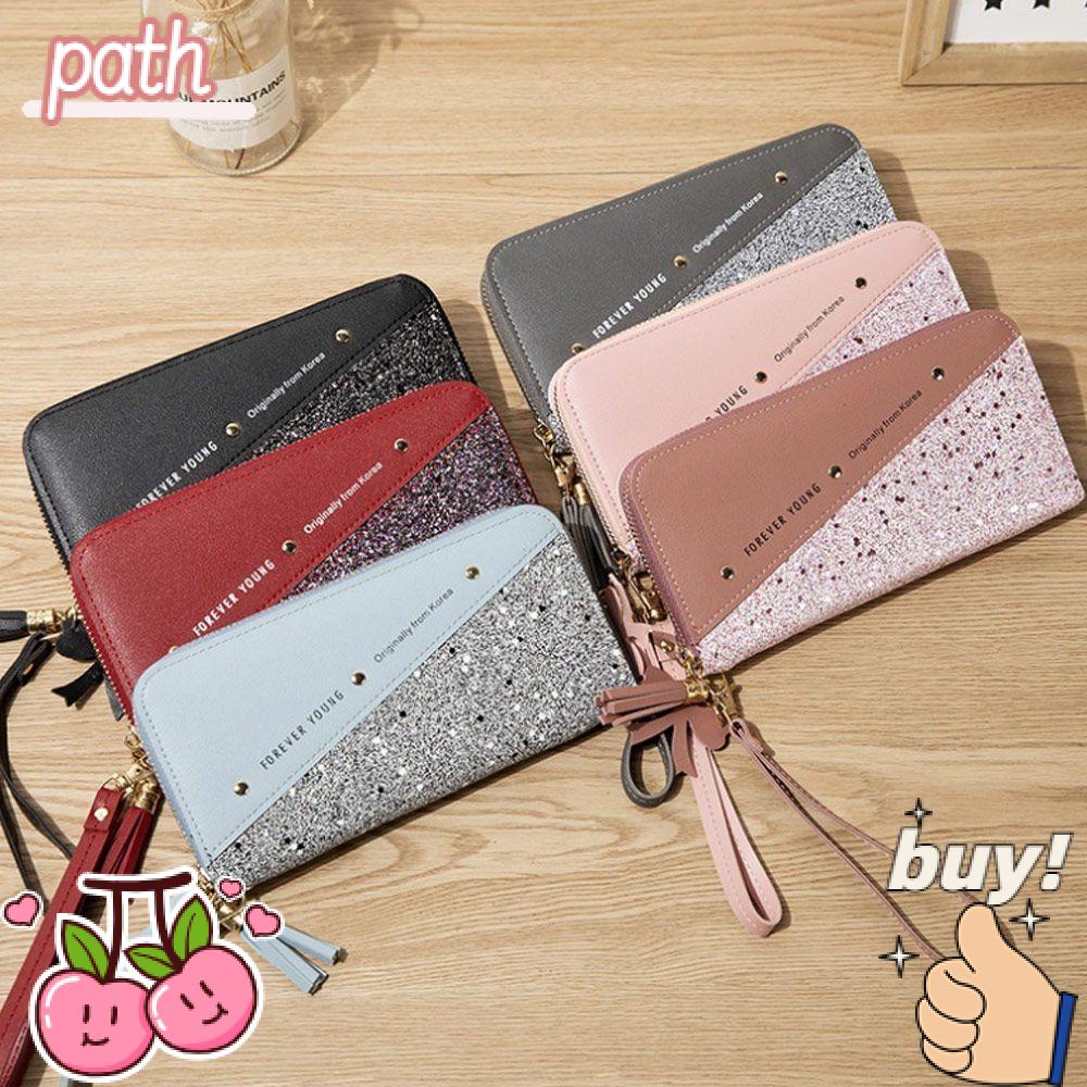 Ví Dài Đựng Thẻ / Điện Thoại Đính Kim Tuyến Lấp Lánh Thời Trang