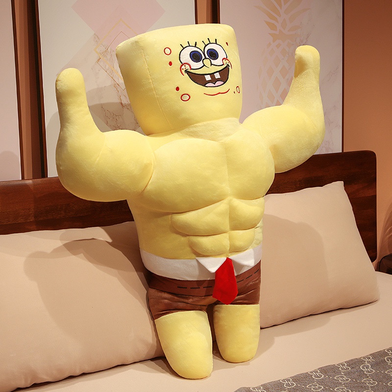 Thú Nhồi Bông Hình SpongeBob 70cm Trang Trí Nhà Cửa Cho Bé