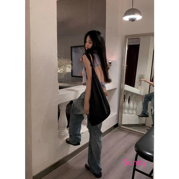Áo Hai Dây Hở Lưng In Họa Tiết Thời Trang Mùa Hè Hàn Quốc