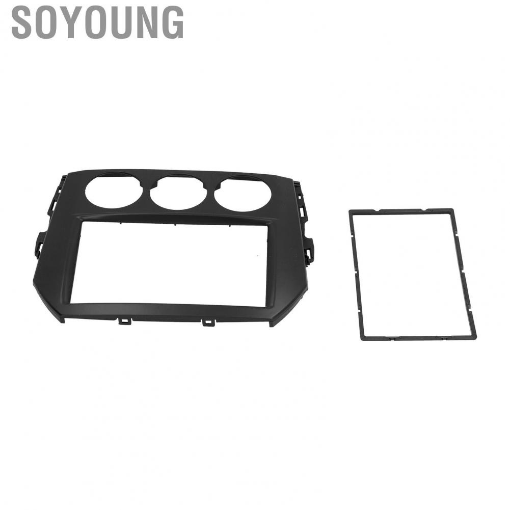 Soyoung Stereo Fascia Trim 2Din  Frame Rugged ABS Stylish Replacement for Mazda MX-5 Miata 2005-2015 Car