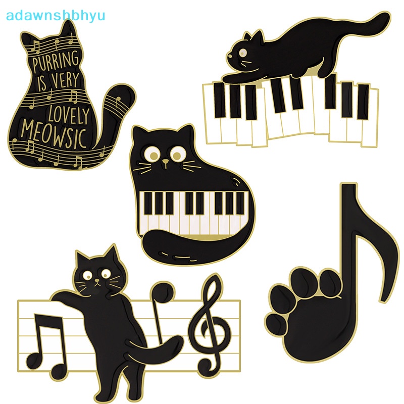 Huy Hiệu Cài Áo Hình Đàn Piano Trắng Đen Hoạt Hình Dễ Thương