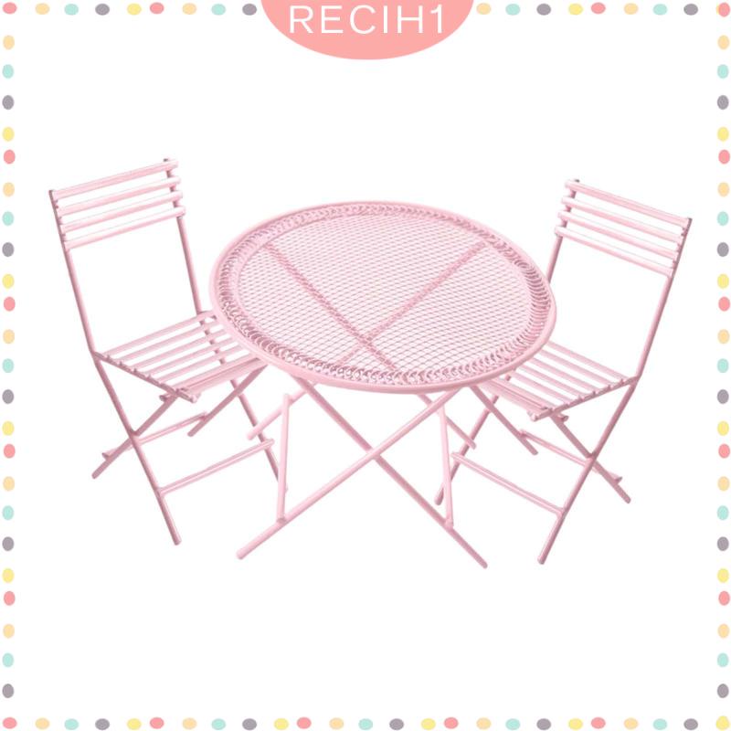 Bộ Bàn Ghế Kim Loại Tỉ Lệ 1: 12 Trang Trí Nhà Búp Bê