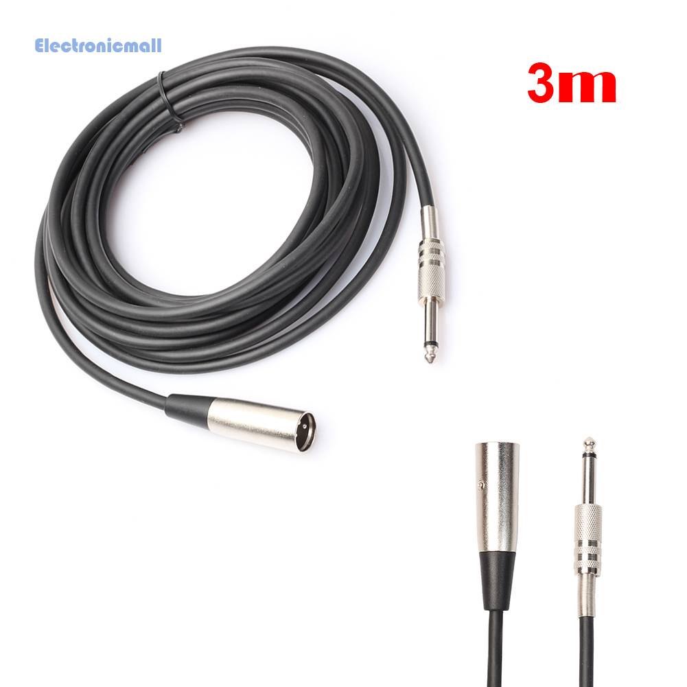 Dây Cáp Micro Âm Thanh AU XLR 3-Pin Male Sang 1 / 4in Mono 01.vn