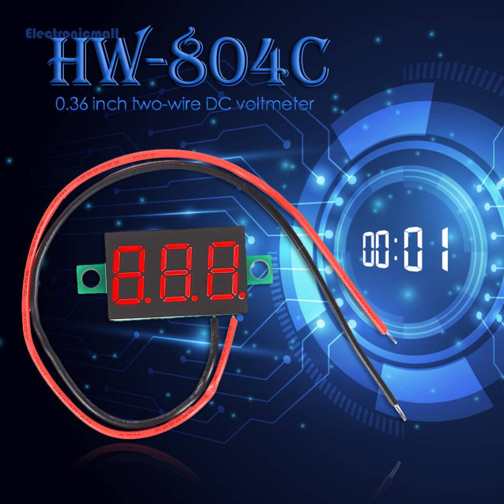 Vôn Kế Điện Tử Màn Hình Kỹ Thuật Số 0.36 inch DC4-40V Mall01.vn ✅