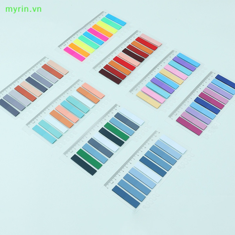 Set 200 Giấy Ghi Chú Trong Suốt Màu Dạ Quang