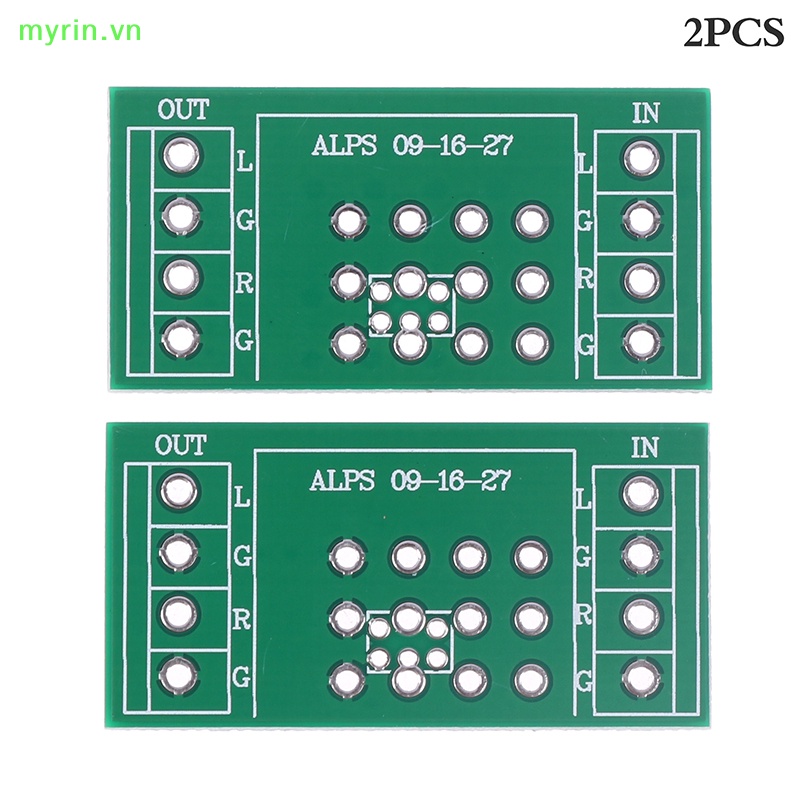 Bộ 2 Bảng Mạch Khuếch Đại Chiết Áp PCB Cho ALPS 09 Loại 16 Loại 27