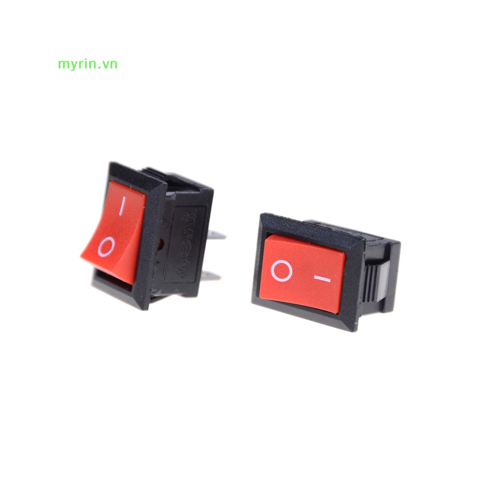 Set 10 Công Tắc Bật Tắt 2 Chấu KCD1-101 250V 6A 15 * 21MM Chuyên Dụng