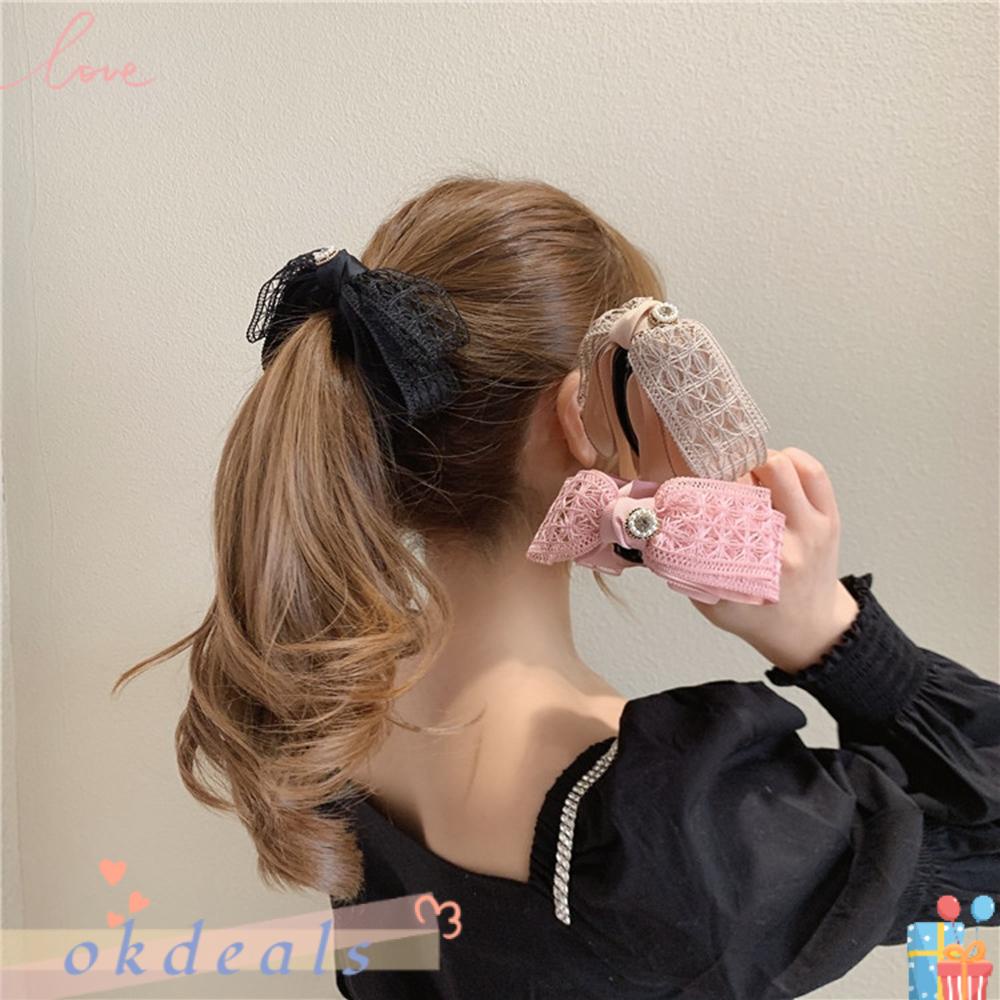 Kẹp Tóc Đuôi Ngựa Phong Cách Ngọt Ngào Cho Nữ Sinh