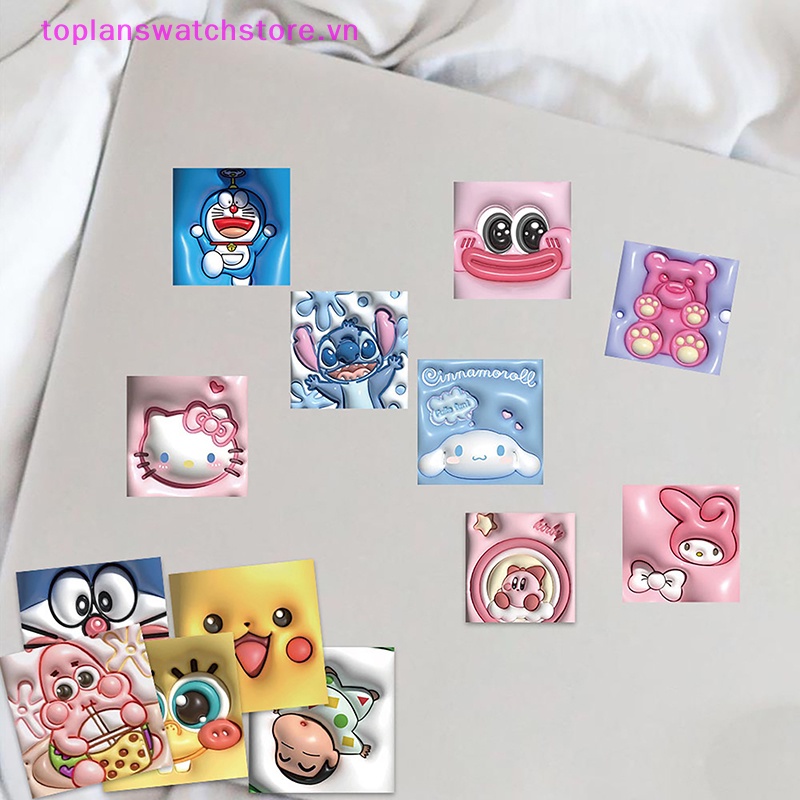 Set 62 Miếng Dán 3D Hình Pikachu Chống Thấm Nước Trang Trí Ván Trượt