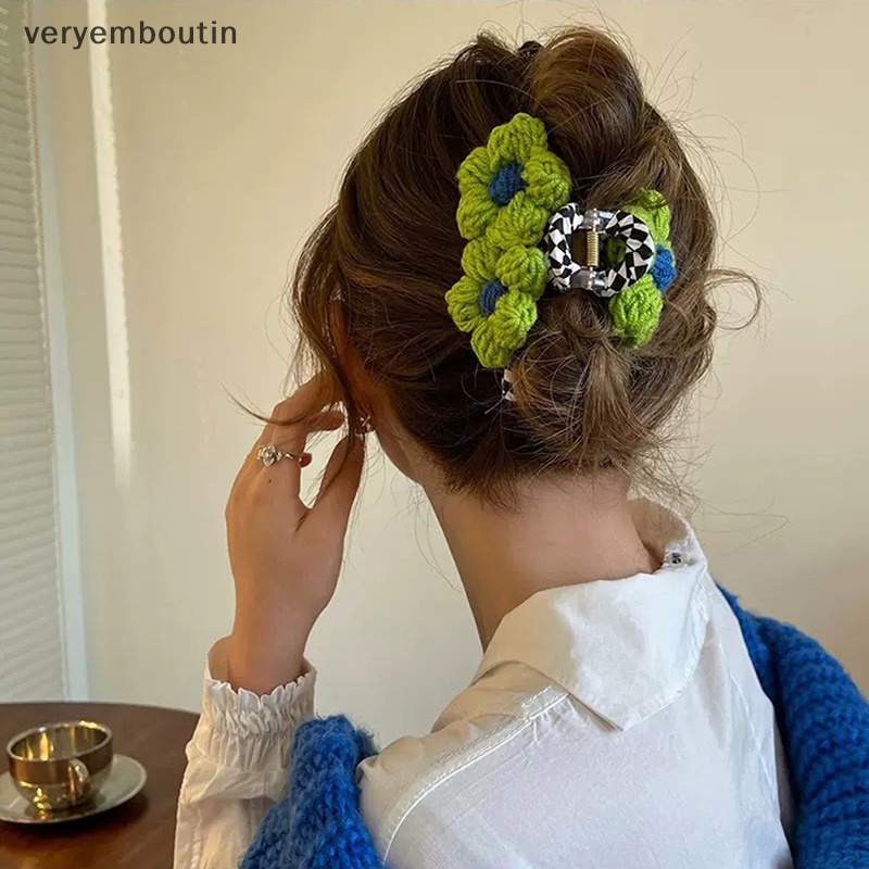 Kẹp Tóc Hình Cá Mập Bằng Len Thời Trang Thu Đông Cho Nữ