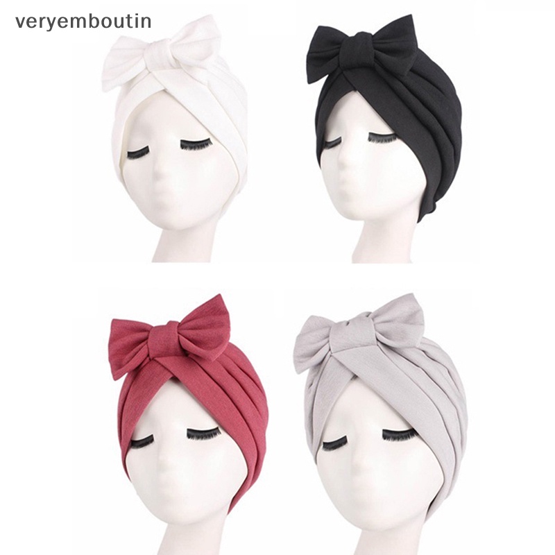 Mũ Turban Thắt Nơ Phong Cách Hồi Giáo Dân Tộc Cho Nữ