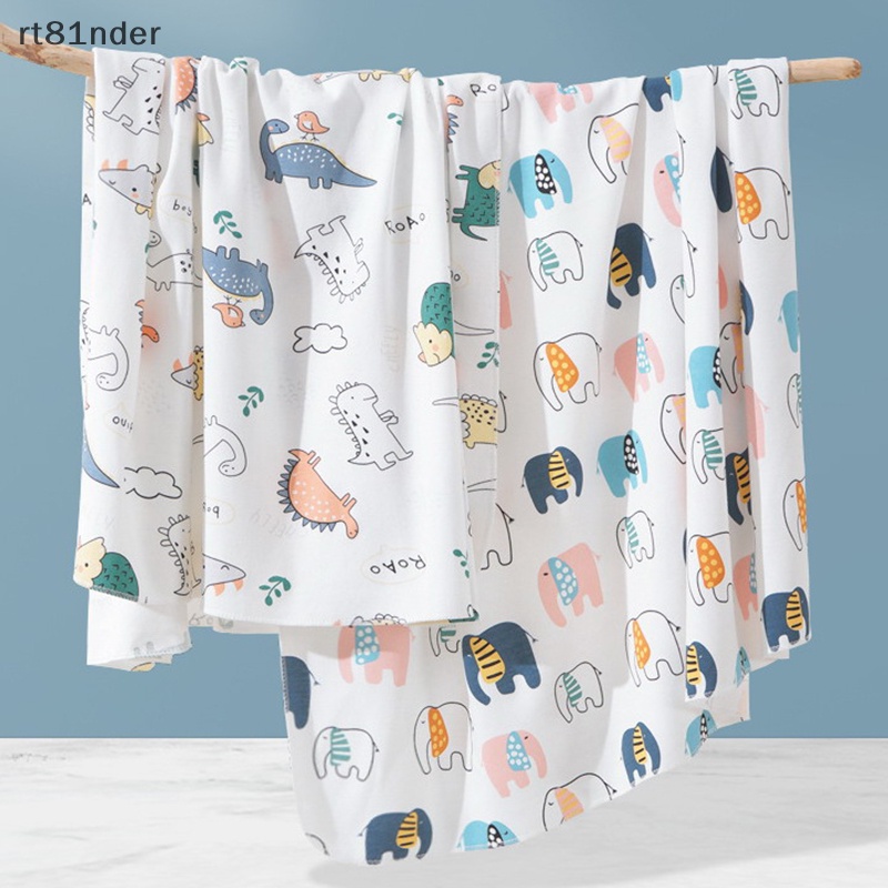 Chăn Quấn Em Bé Bằng Cotton Nguyên Chất In Họa Tiết Dễ Thương Kích Thước 83x83cm Tiện Dụng