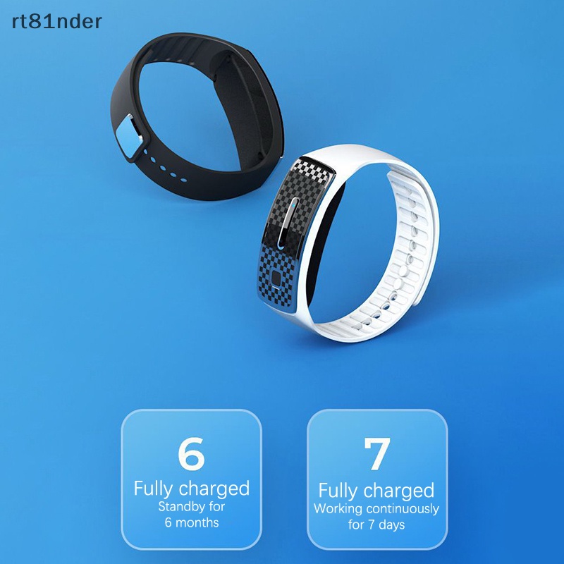 Vòng Đeo Tay Đuổi Muỗi Bằng Sóng Siêu Âm 3 Số Bằng Silicone Chống Nước Thông Minh