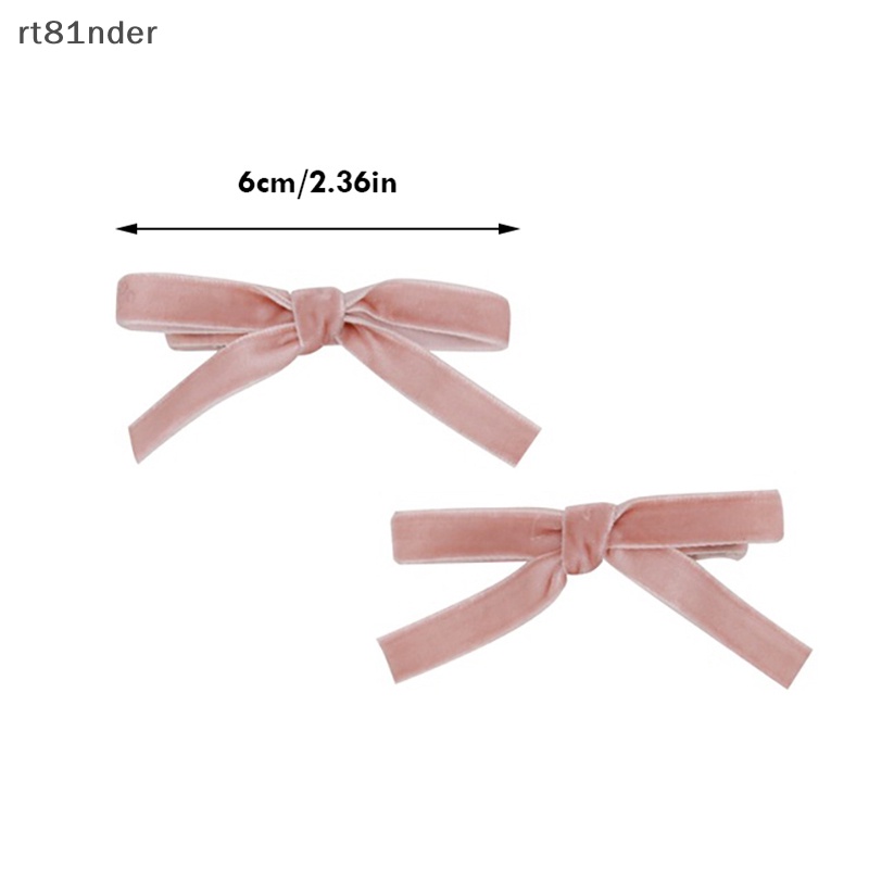 Kẹp Tóc Hình Nơ Bằng Nhung Phong Cách Vintage Dành Cho Nữ