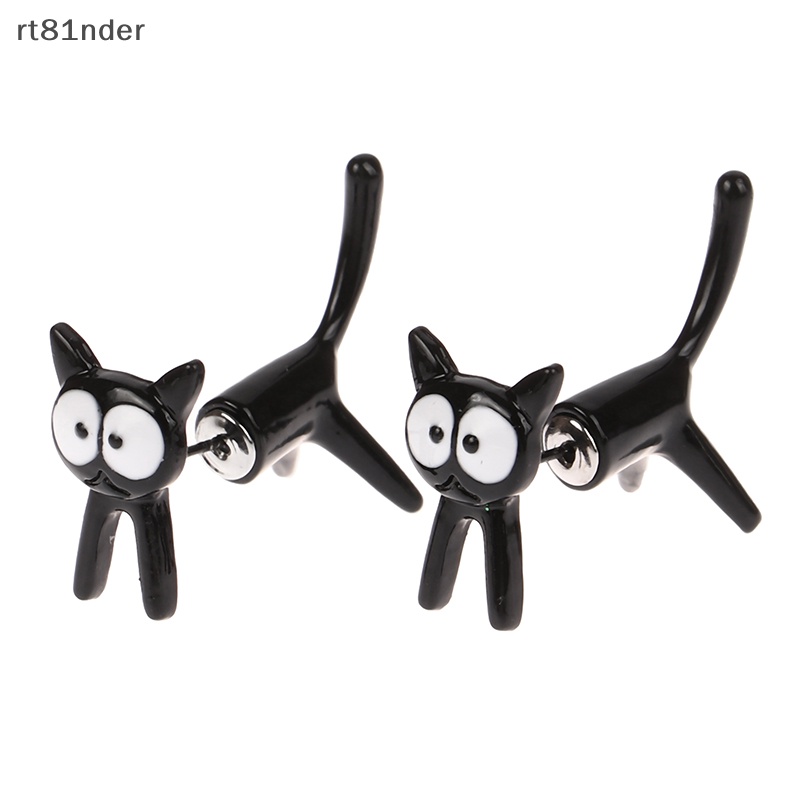 1 Đôi Bông Tai Hình Mèo Đen Nhỏ Xinh Vui Nhộn Thời Trang Dự Tiệc Cho Bạn Gái