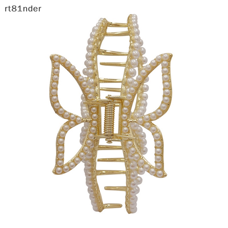 Kẹp Tóc Càng Cua Đính Đá Và Ngọc Trai Thanh Lịch Cho Nữ