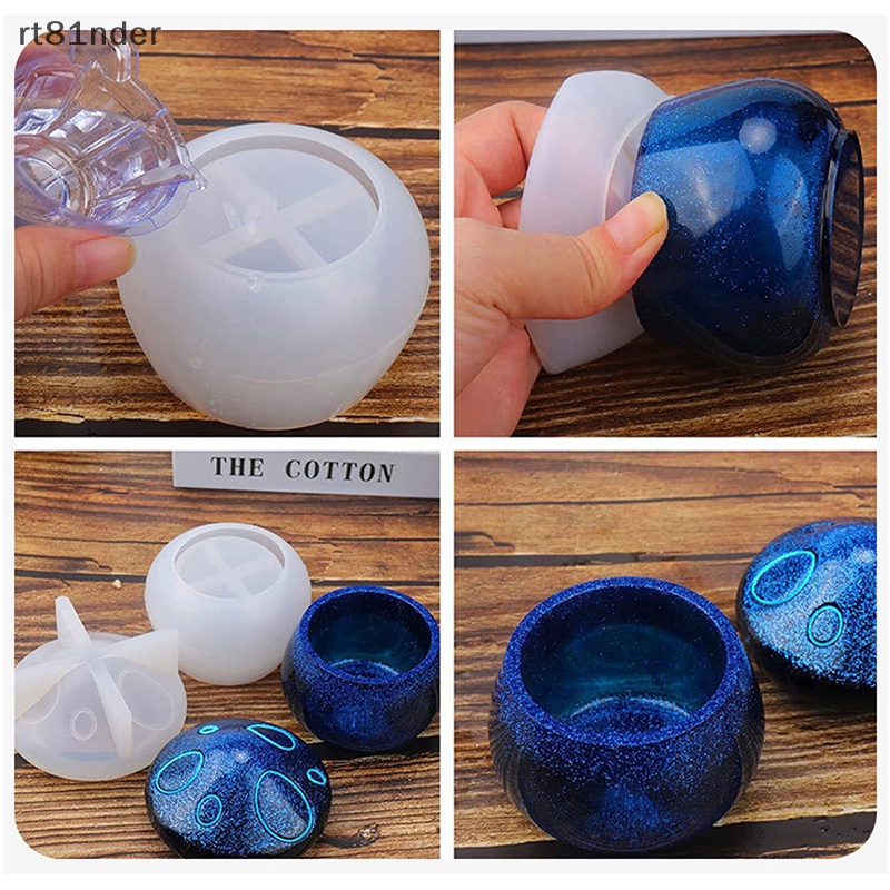 Rt Khuôn Silicone Đa Năng Hình Lọ Nấm / Mô Hình Chậu Cây Sáng Tạo DIY