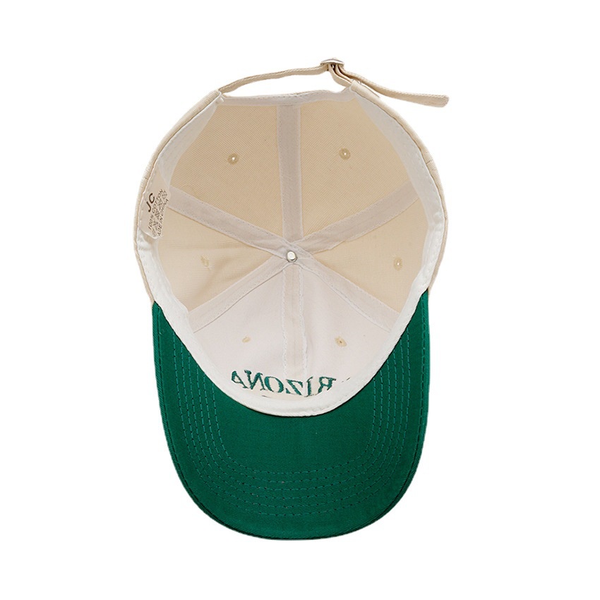 LINJW Mũ Lưỡi Trai Chất Liệu Cotton Mềm Thêu Chữ Hai Màu Thời Trang Cho Nữ