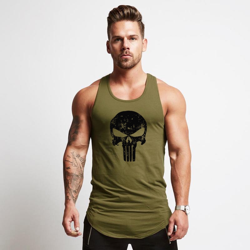 Áo Thun Sát Nách In Họa Tiết Phong Cách Hàn Quốc Thời Trang Mùa Hè Cho Nam