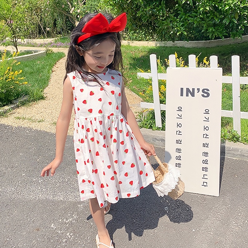 Đầm Phồng Phong Cách Hàn Quốc Dễ Thương Thời Trang Mùa Hè Cho Bé Gái
