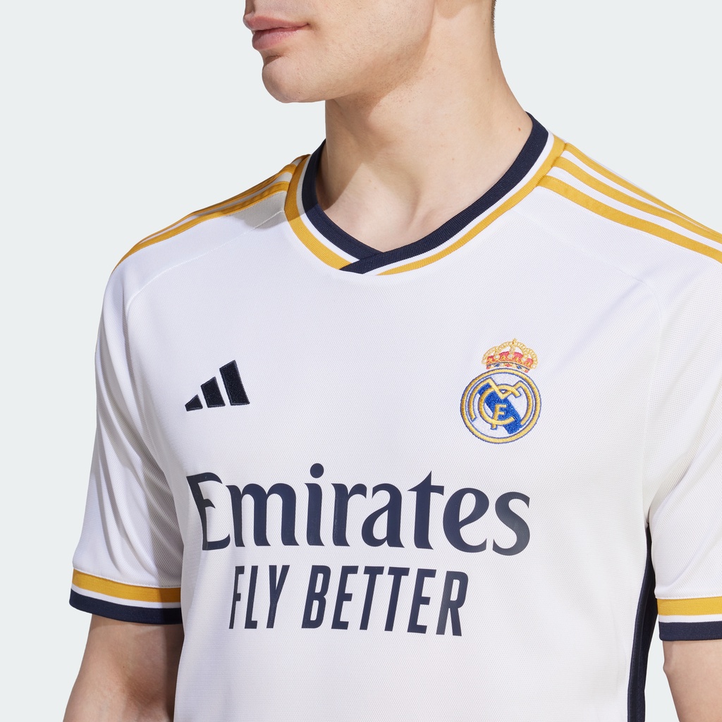 adidas Bóng đá Áo Đấu Sân Nhà Real Madrid 23/24 Nam trắng HR3796
