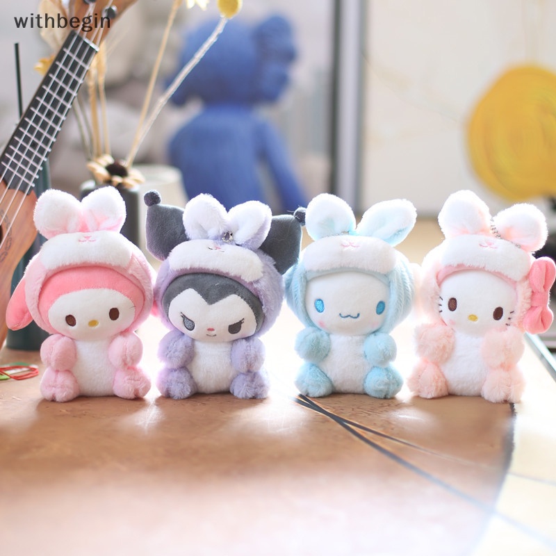 SANRIO Móc Khóa Hình Chó Kuromi Cinnamon Nhồi Bông Dễ Thương