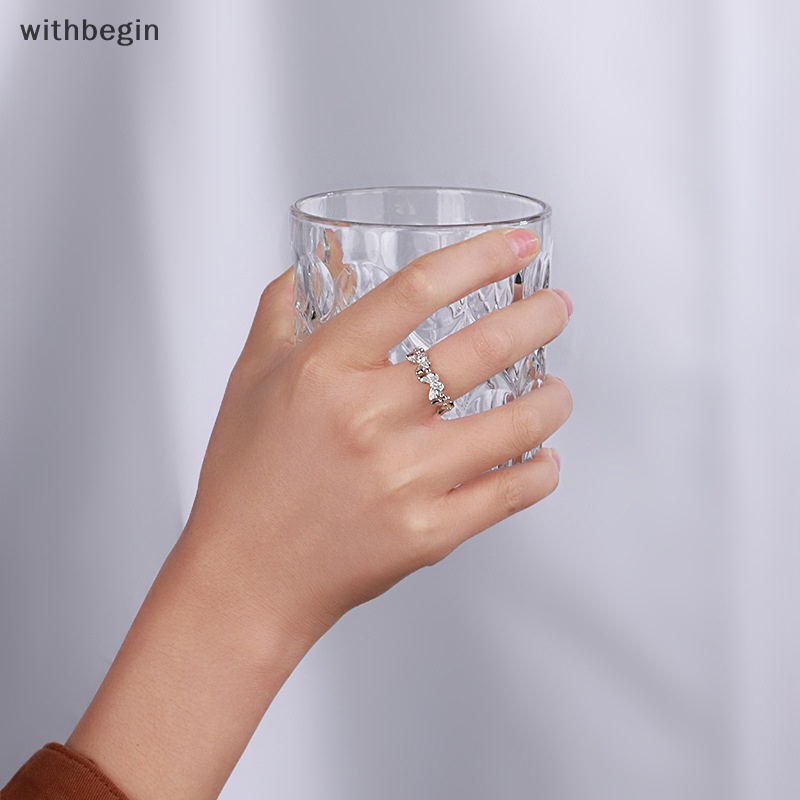 Nhẫn Hình Học Bướm Đính Đá Zirconia Sáng Bóng Thời Trang Tối Giản Có Thể Điều Chỉnh Được Cho Nữ Trang Sức n