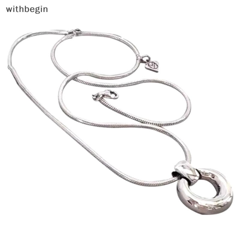 Vòng cổ Mặt Tròn Rỗng 1 Pc Đơn Giản Sáng Tạo Thời Trang Nữ