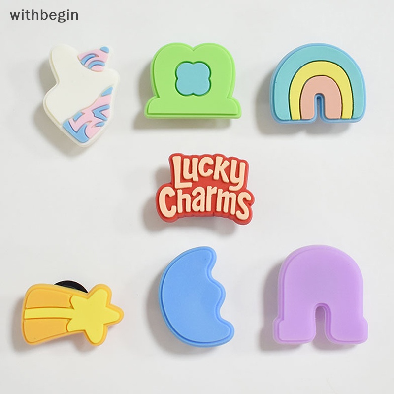 Bộ 7 Cái Chốt Cài Giày Bằng PVC Hình Ngôi Sao May Mắn Diy Dễ Thương