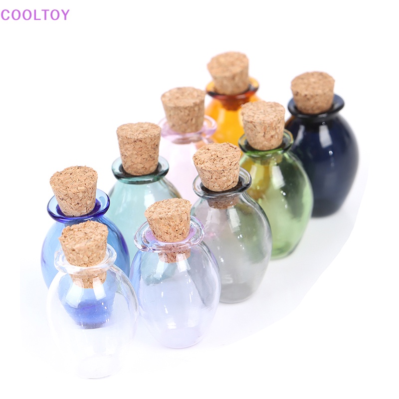 Set 2 Bình Thủy Tinh Đựng Nước Giải Trí Nhà Búp Bê Tỉ Lệ 1: 12