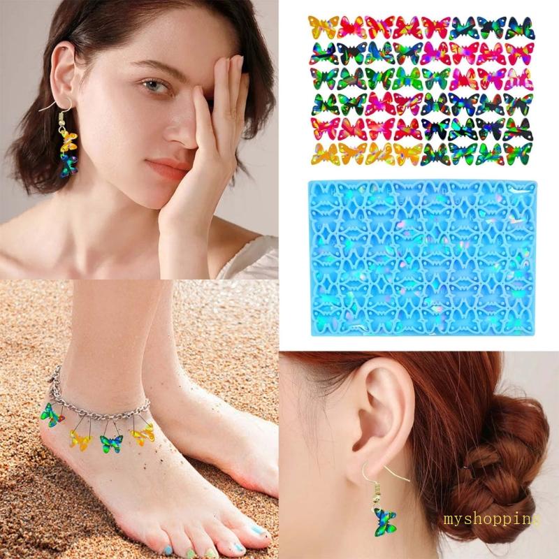 Khuôn Làm Mặt Trang Sức Hình Bướm Bằng Nhựa Resin